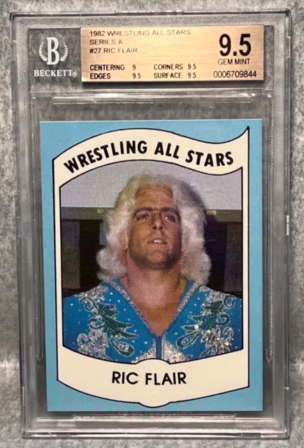 1982 Wrestling All Stars RIC FLAIR Rookie Card BGS 9.5 Gem Mint Rookie WWE RC