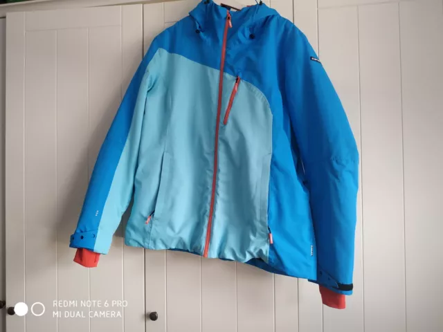 Schöne Icepeak Damen Skijacke, blau, hellblau, rot, Größe 48, sehr gutem Zustand
