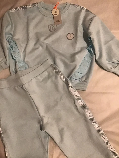 Tuta subacquea blu River Island mini bambina età 3-4 anni nuova con etichette