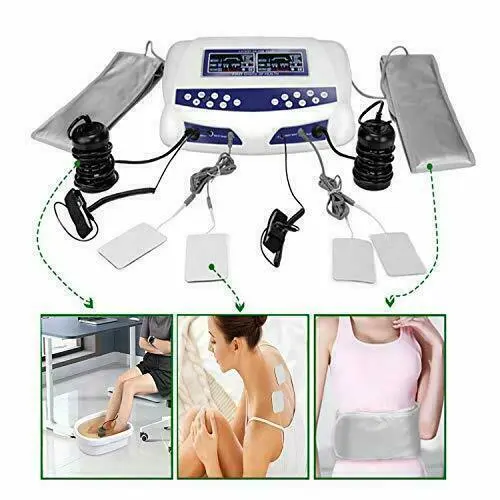Dual User Ionic Detox Foot Bath Spa Machine Cell Cleanse LCD Display + Arrays 3