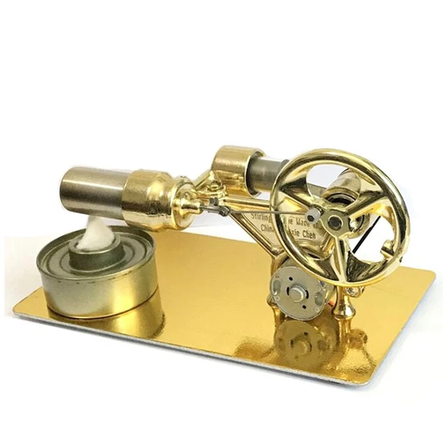 Modèle éducatif Moteur Stirling à Vapeur En Forme De Soucoupe Volante - Kit Métal à Monter, Fonctionne à L'alcool, Pour Démonstration Scientifique