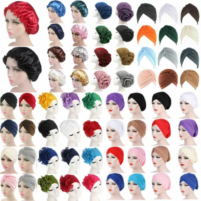 Women Turban Style Head Wrap Scarf Hair Loss Cap Soft Chemo Headwear Hat Cover