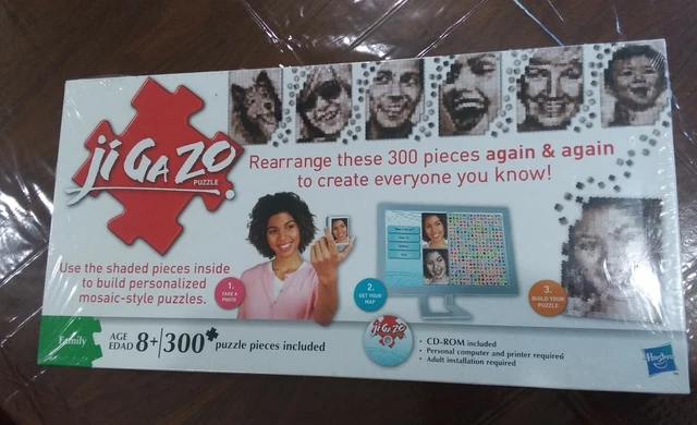 Jigazo puzzle design your own photo image 300 piece puzzle by Hasbro SEALED
