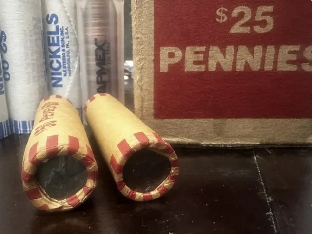 UNSEARCHED WHEAT PENNYS:Shotgun Roll Of 50 Wheat Cents :Please Read Description!