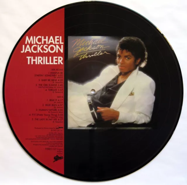 Michael Jackson Thriller Ltd Edition Picture Disc 1983 Lp Epic 28-3P-455 Ex+/Nm