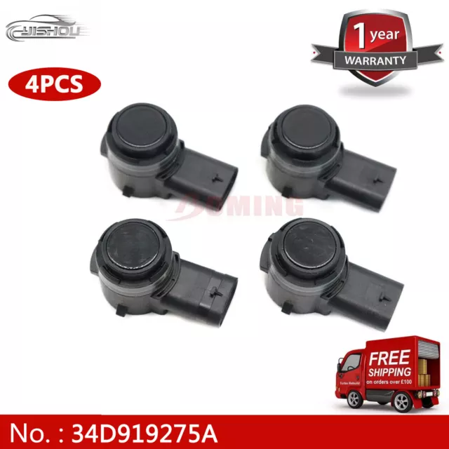 34D919275A 4PCS New PDC Parking Sensor For VW Porsche Panamera Cayenne 911 Audi
