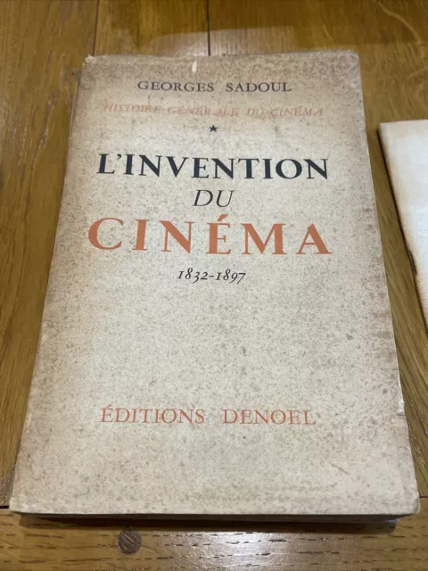 Georges SADOUL « L’invention Du Cinéma 1832-1897 » Dédicace