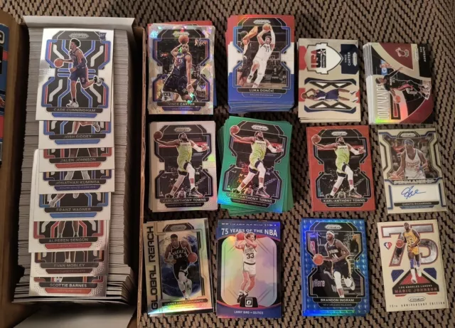 2021-2022 Panini Prizm Basketball 330 Card Complete Set. & Over 200 Inserts.