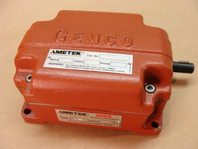 NEW GEMCO AMETEK series 2000 rotary limit switch 2000112B 1000:1 2 available