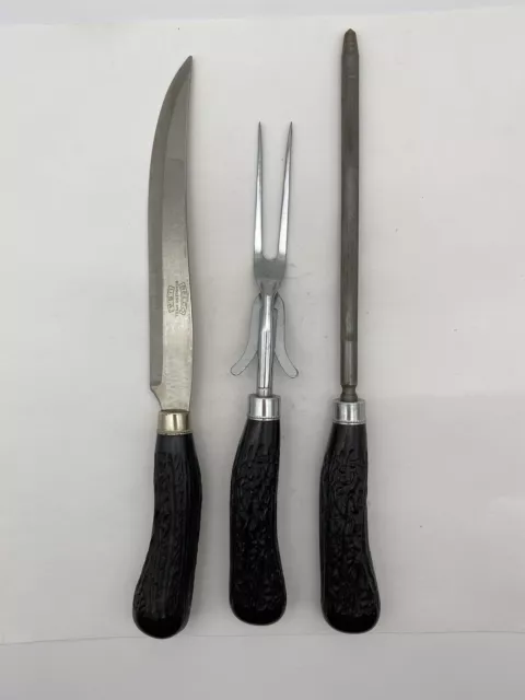 Vintage Stainless Steel Meat Carving Set by Belco