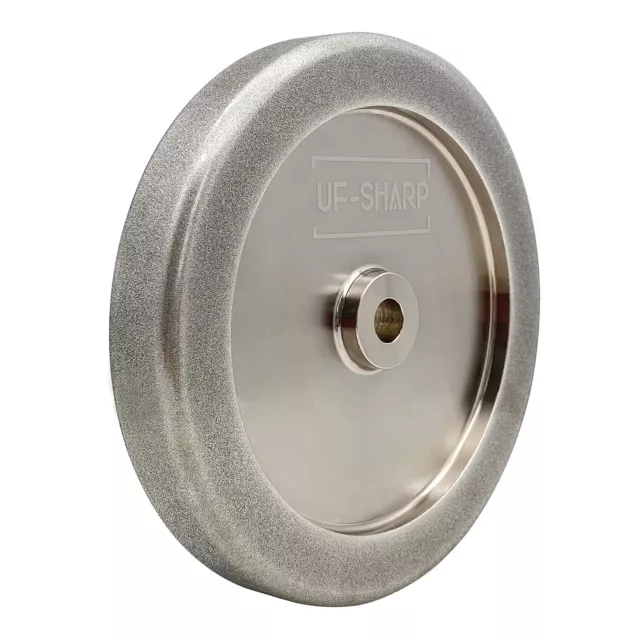 UF-SHARP CBN 4 in 1 Grinding Wheel 8 inch, 8" Dia x 1.25" Wide x 5/8" Bore