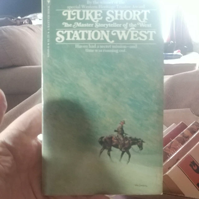 STATION WEST-pbk-Luke Short-Bantam-1976-western-NOS STATION WEST-pbk-Luke Short-Bantam-1976-western-NOS