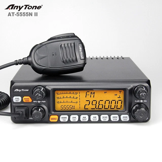 AnyTone AT-5555N II 10 Meter Radio Noise Reduction High Power with CTCSS/DCS AnyTone AT-5555N II 10 Meter Radio Noise Reduction High Power with CTCSS/DCS