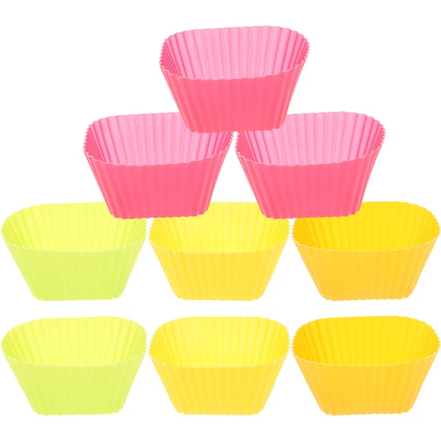 12 piezas revestimientos de cupcakes pequeños revestimientos de cupcakes cuadrados plantillas de boda revestimiento