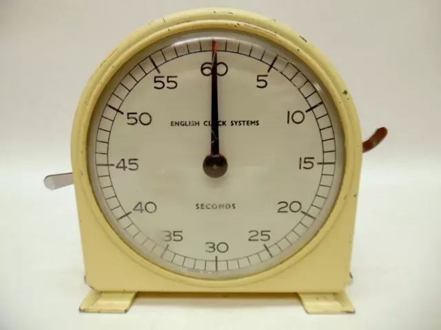VINTAGE STOPCLOCK TIMER Smiths English Clock Systems Seconds Counter (B ...