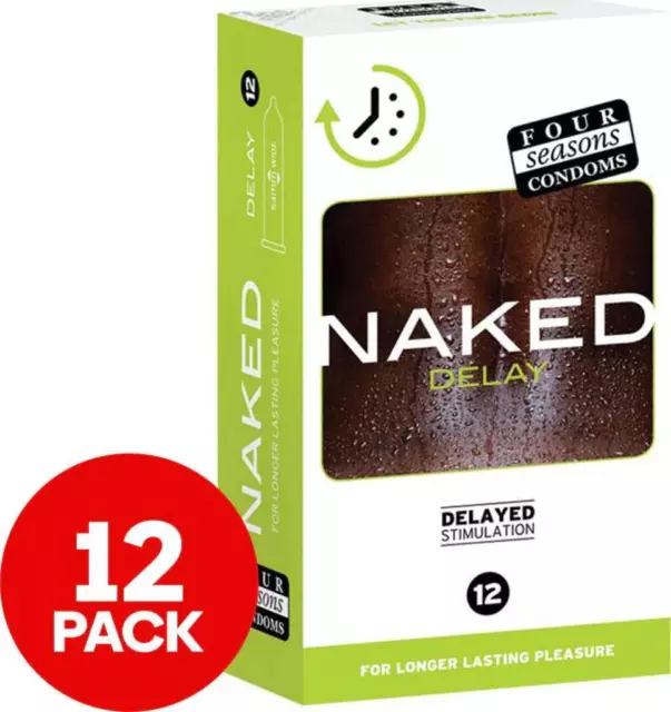 Four Seasons Naked Delay Condoms 12-Pack