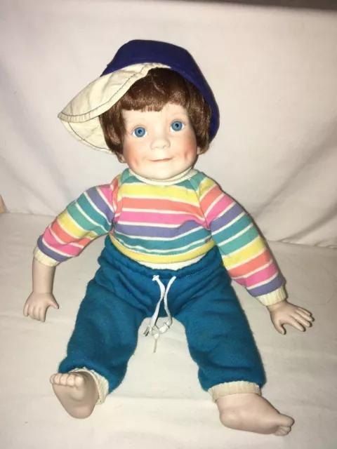 elke hutchens christopher doll, the danbury mint, fine porcelain doll