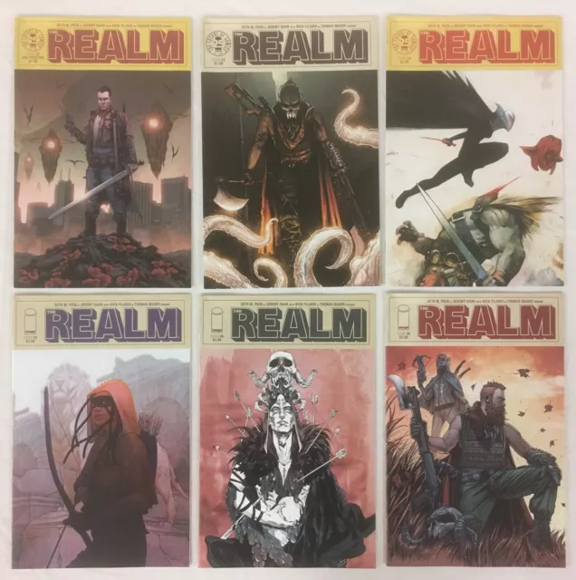 The Realm 2017 Image 6 Comic lot issues # 1 3 4 5 6 (6Variant) VF/NM 9.0 Grade