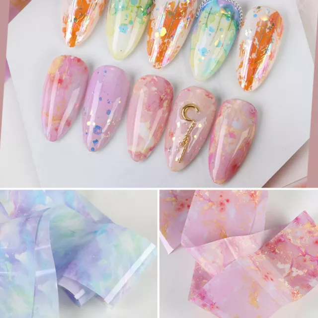 Nail Art Sticker Foil Mixed Transfer Gel Polish Starry Sky Decoration Set 1 Box#