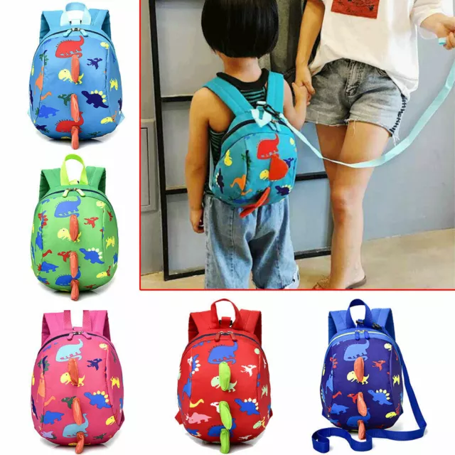 Dinosaur Cartoon Safety Harness for kids Bag with Strap Toddler Backpack Reins