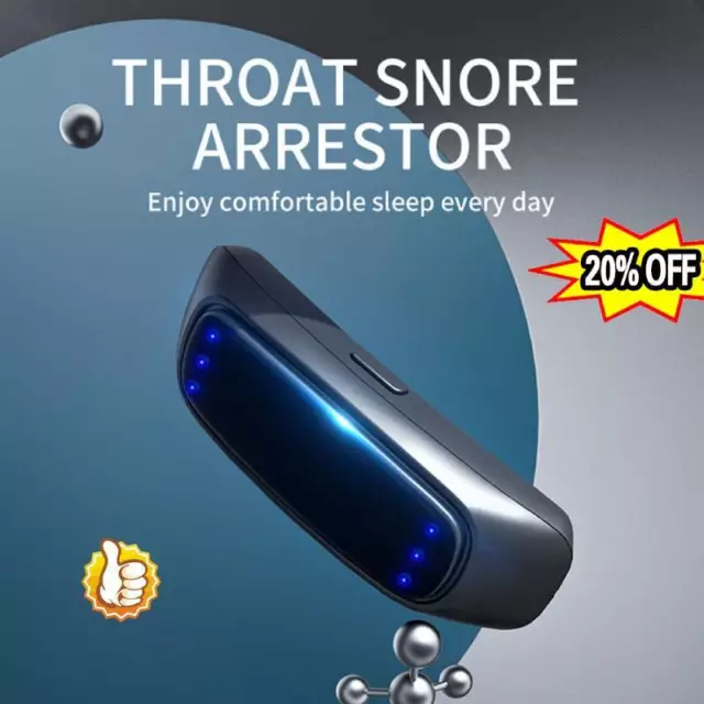 Dispositivo inteligente antirronquidos, sueño cómodo--50% de descuento--