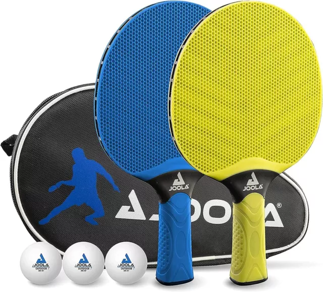 JOOLA Tischtennis Set Vivid Outdoor, Tischtennisschläger Tischtennisbälle TT