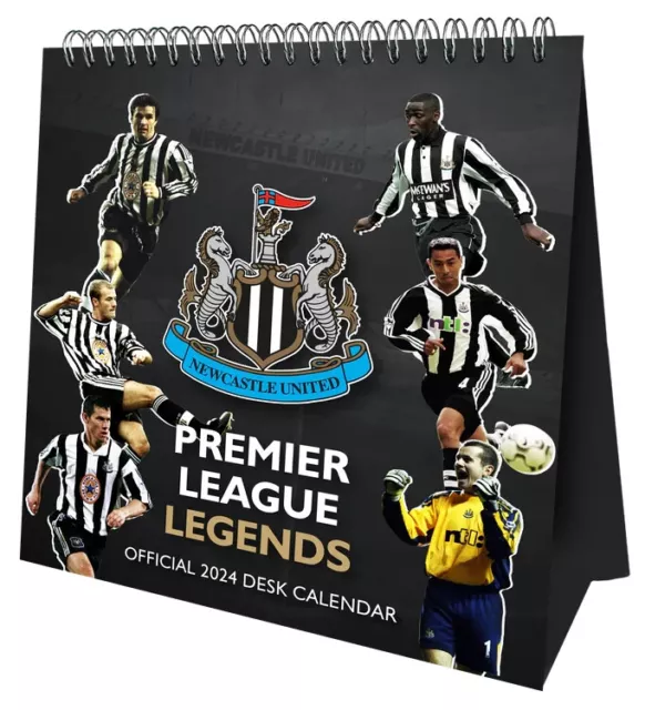 NEWCASTLE UNITED FC 2024 Desk Easel Calendar Official Christmas Gift