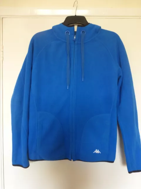 KAPPA Blue Womens Zip Up Hoodie/Hooded Fleece - SIZE SMALL