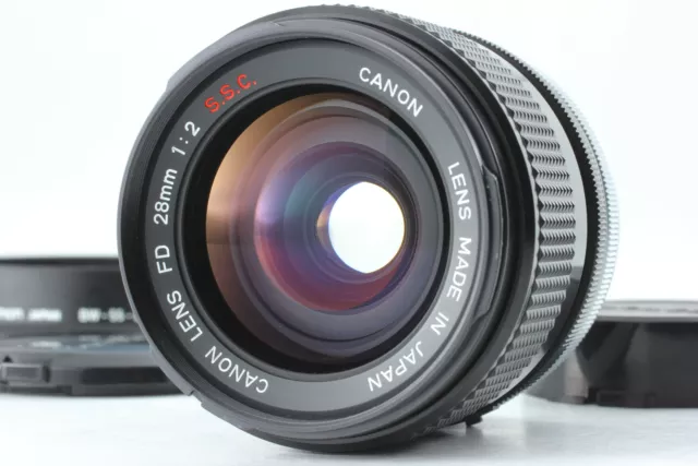 [Near MINT w/Hood] Canon FD 28mm f/2 SSC S.s.C. MF Wide Angle Lens From Japan