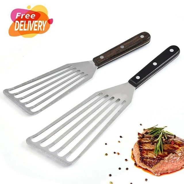 Spatula Stainless Steel  Small Large Slotted Turner Fish Spatulas High Quality