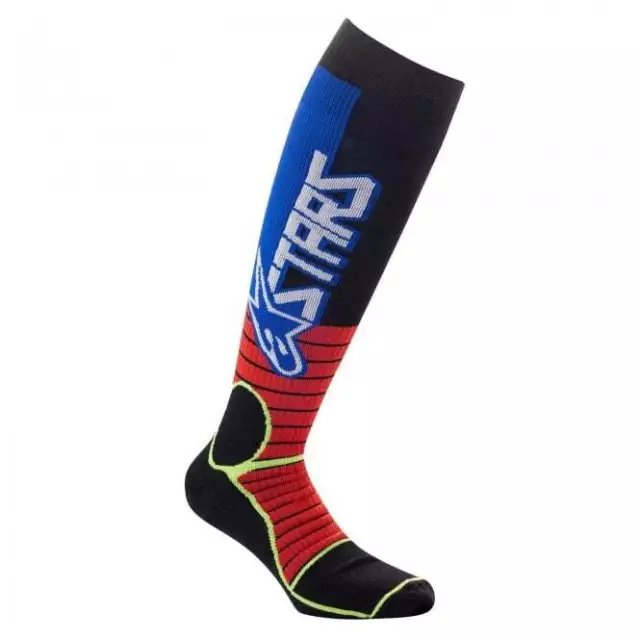 Alpinestars (Adult) Socks - MX Pro (Red/Fluo Yellow/Black)