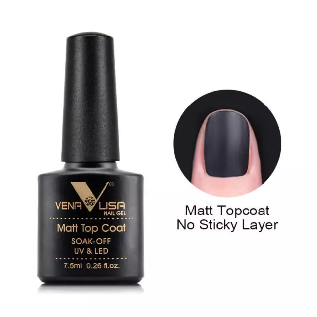 Top Coat Matt Shellack UV & LED Polish Gel 7,5ml Soak off UV-Nagellack Coat Matt