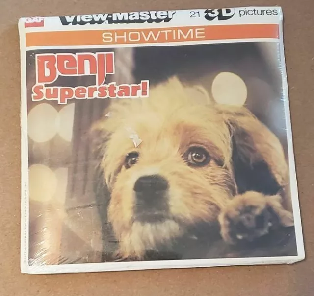 Sealed gaf H54 Benji Superstar! Dog Film Movie view-master Reels Packet Set