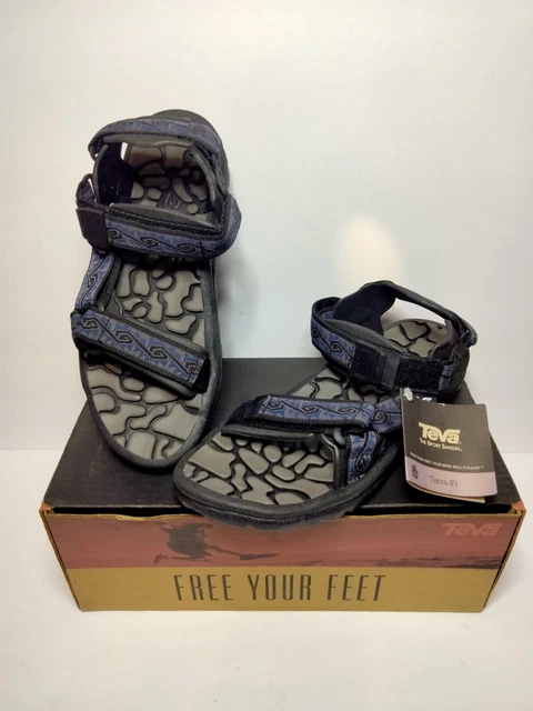 Teva Terra Fi 5 Universal Black Spiral Sandals Mens Size 10 -NIB-New