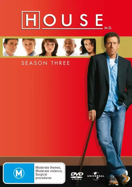 House Season 3 Series Three DVD Region 4 brand new sealed