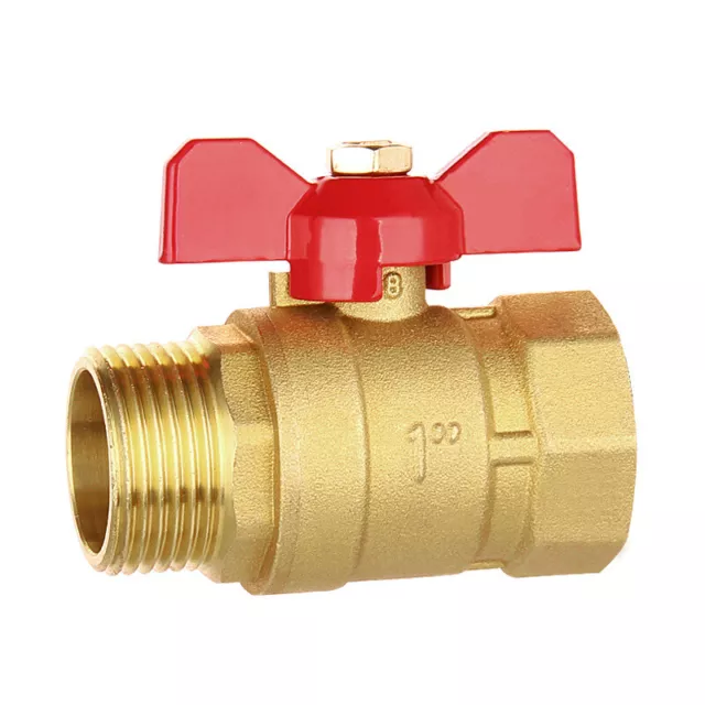 1pcs 1/2" 3/4" 1" Brass Ball Valve Natural Gas Shut-Off Propane Pipe Handle Tool