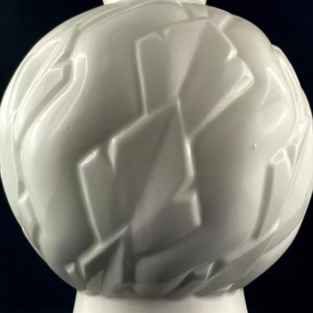 Rare VASE BOULE Ancien BOCH FRÈRES LA LOUVIÈRE Céramique Belgique Art Déco 1930 3