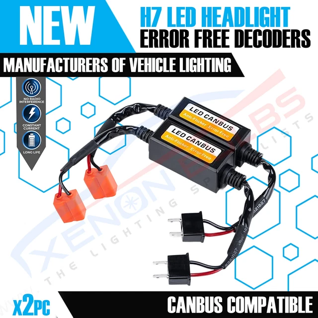 2Pcs Car LED Decoder Anti Hyper Flash No Error Wirewound Load Resistor 25w 25