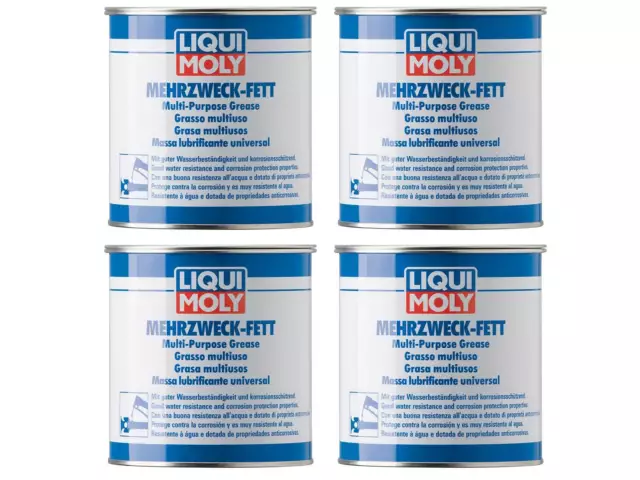 4x Original Liqui Moly 1kg Mehrzweckfett Lithiumseifenfett Langzeitschmierung