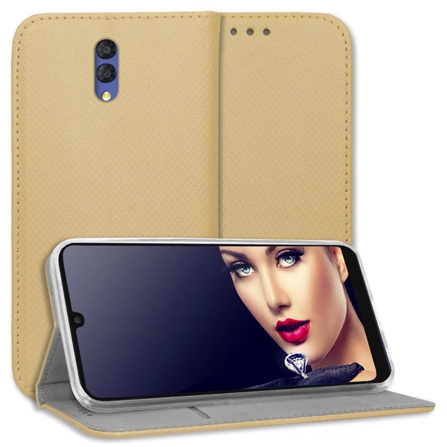 Coque Portefeuille SDTEK Pour Alcatel 1 (2019-2021) - Étui Flip Cuir, Noir