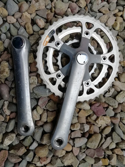 Pédalier Shimano FC-M550 Deore LX 46/36/24T - 175 Mm - 7 Vitesses - Carré Conique - Occasion