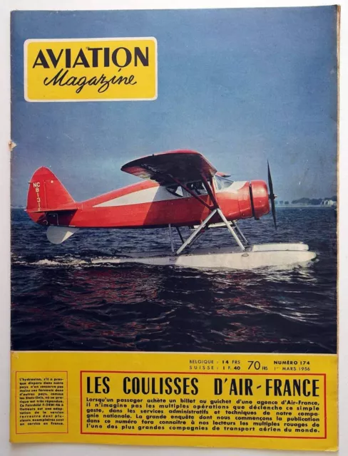 Aviation Magazine n°174 1956 : Transcendental Model 1-G  Coulisses d'Air-France