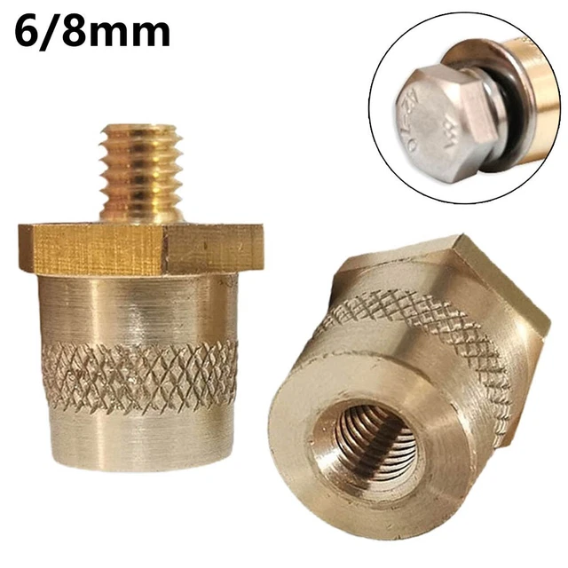 Battery Pole Adaptor Pair with Male Thread M6/M8,Battery Terminal Connectors Set