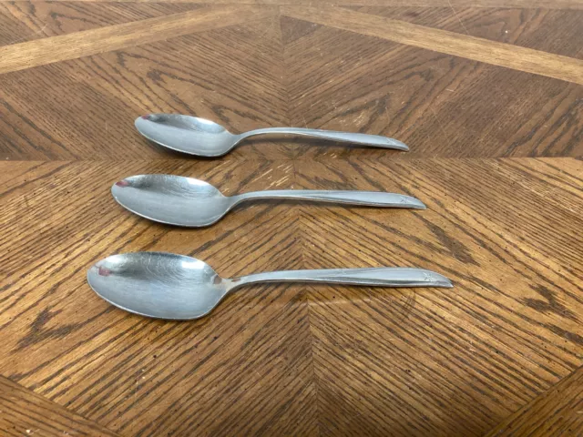 Juego de 3 cucharas para servir a la comunidad Oneida estrella gemela Atomic Starburst