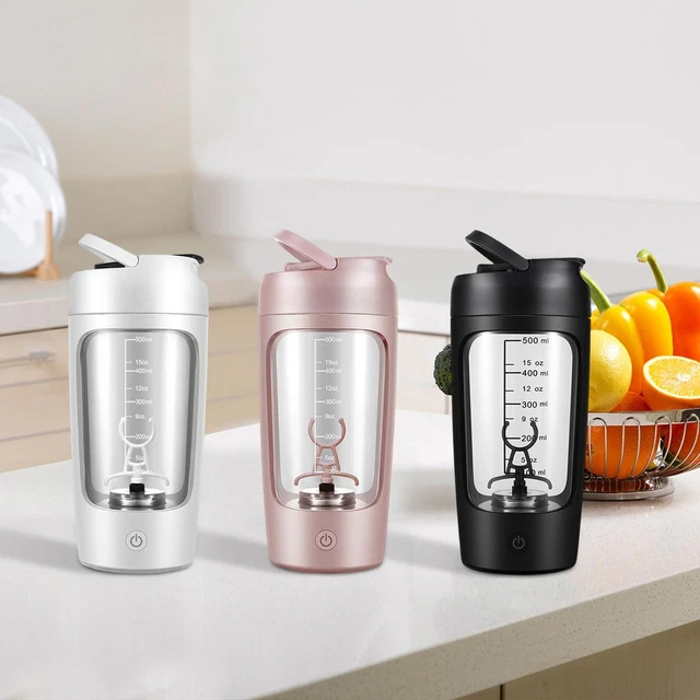 Shaker électrique Pour Protéines - Bouteille Isotherme 13.5 Oz (400ml) - Acier Et PP - Neuf Avec Emballage