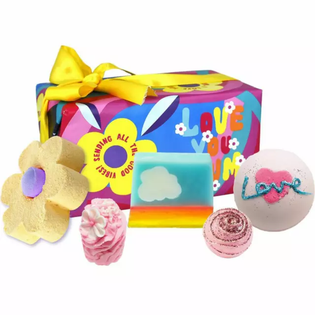 Bomb Cosmetics Set cadeau de bain 5 pièces Love You Mum, bombes de bain, savo...