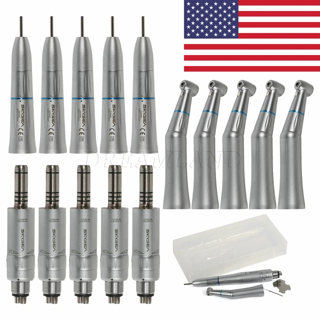 1-5 NSK Style Dental Internal Water Cooling Contra Angle Straight 4H Air Motor