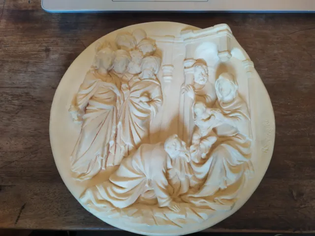 Piatto Da Collezione L'adorazione Dei Magi -Santangela Serie Porte Del Ghiberti