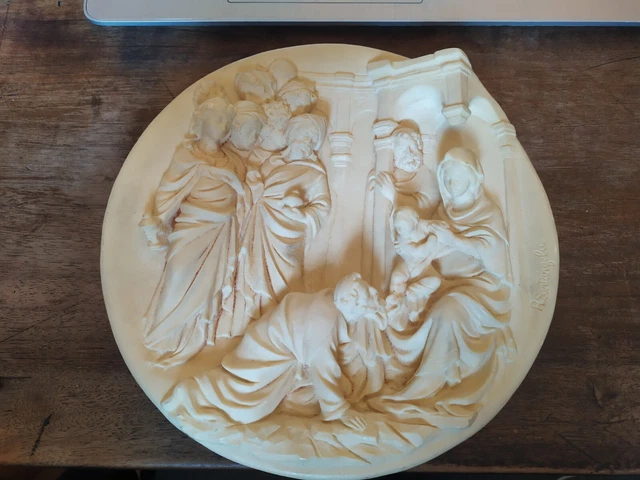 Piatto Da Collezione L'adorazione Dei Magi -Santangela Serie Porte Del Ghiberti
