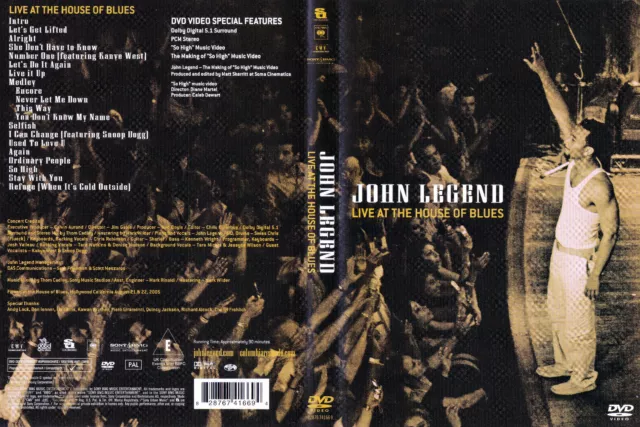 John Legend / Live At The House of Blues / DVD von 2005 / Neuwertig !